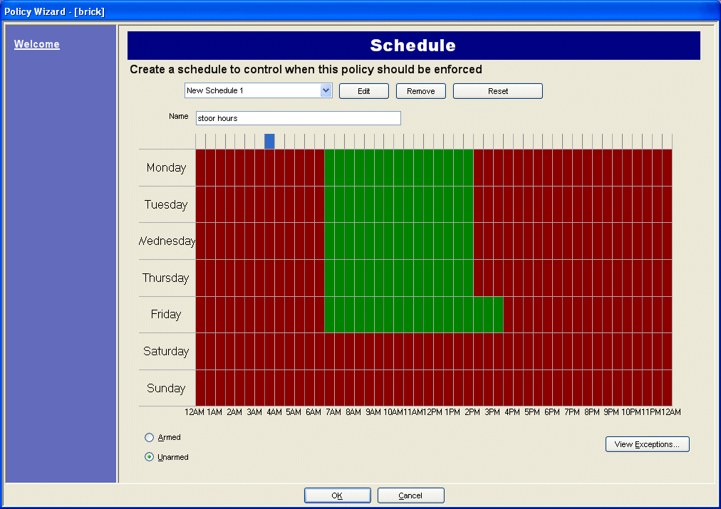 Schedule